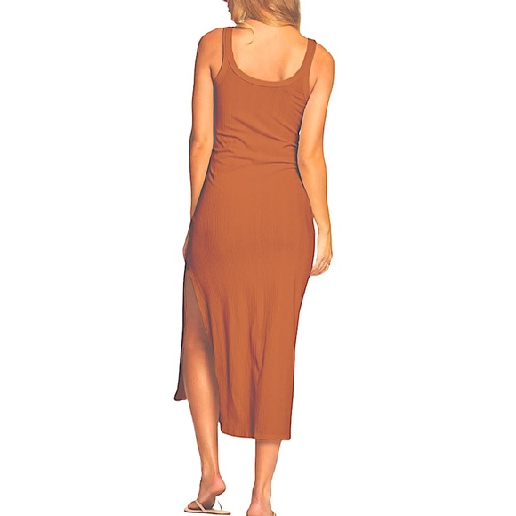 NWOT Vitamin A West Organic Ribbed Tank Dress - Picture 3 of 16